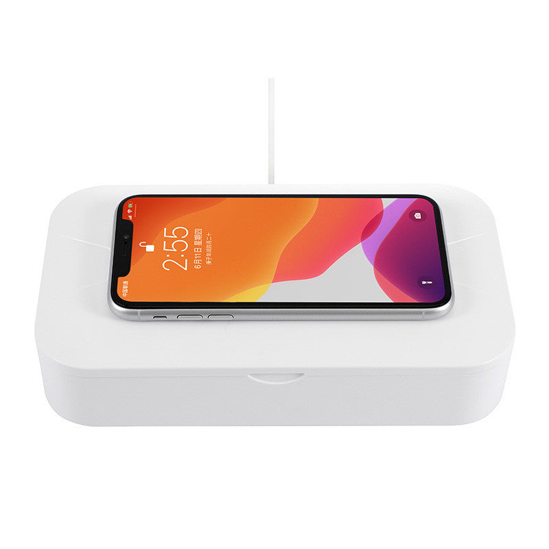 uv phone sanitizer wireless charging box clean light