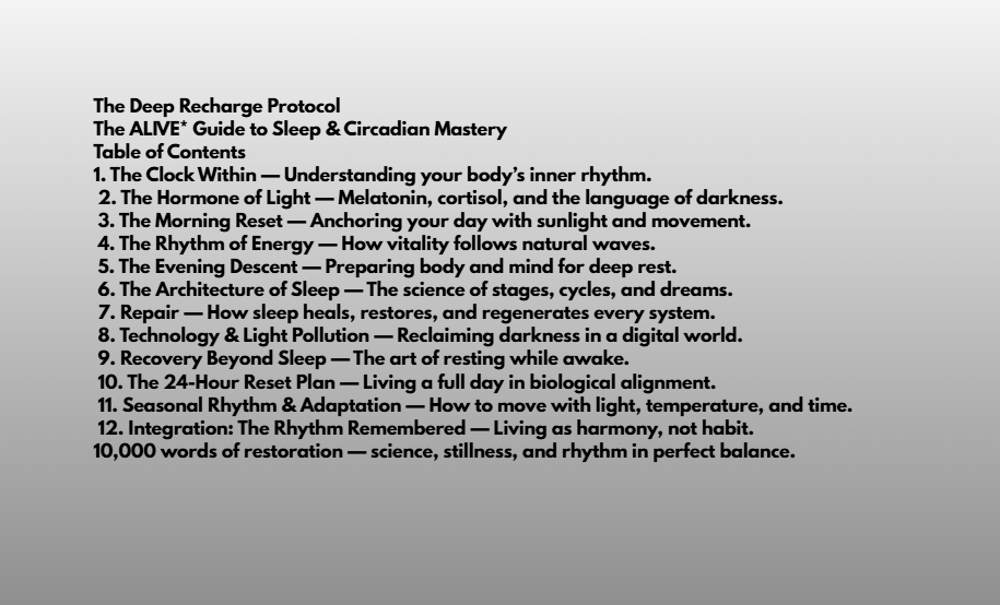Sleep Restoration Guide digital download for circadian rhythm and rest