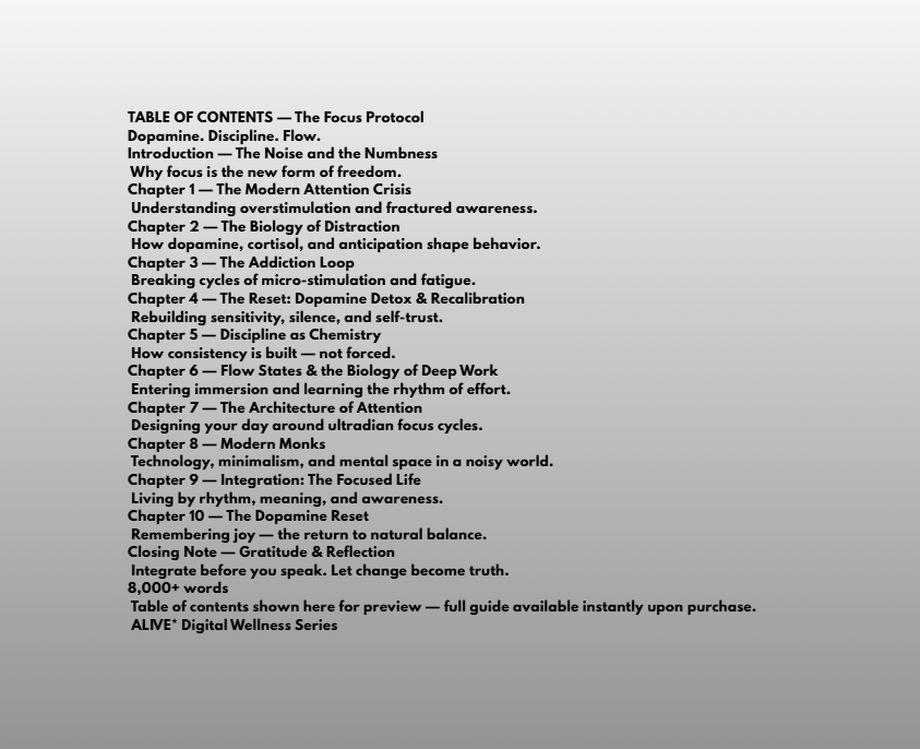 Focus training guide teaching neuroscience-based attention and mindfulness for clarity and calm performance