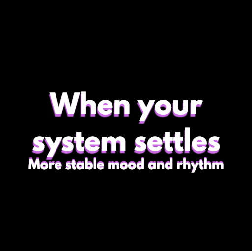 When your system settles