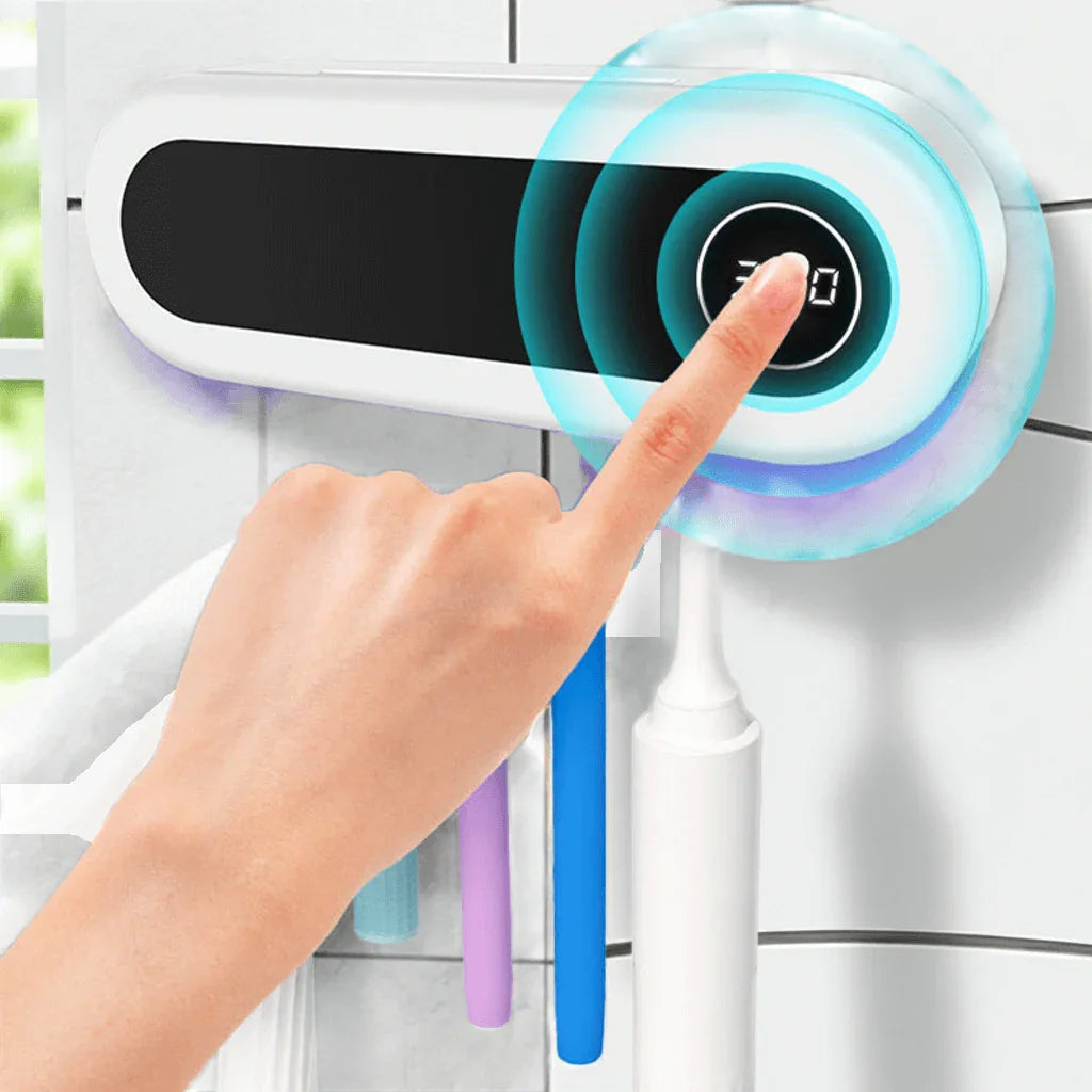 UV Toothbrush Sanitizer – Wall-Mounted Smart Hygiene
