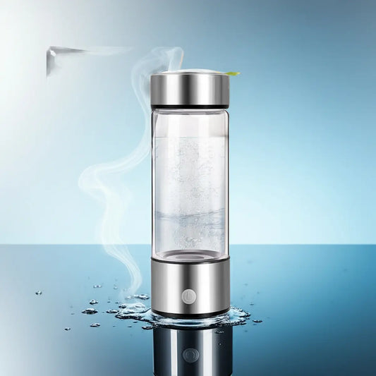 Portable hydrogen water bottle used for focus and hydration