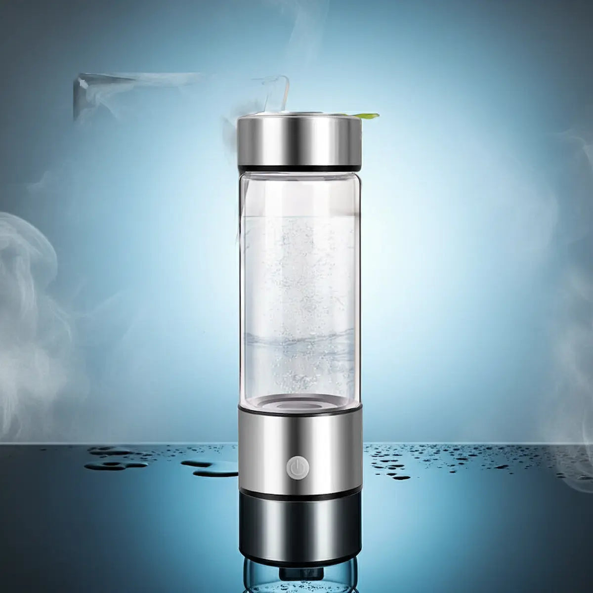 Portable hydrogen water bottle used for focus and hydration