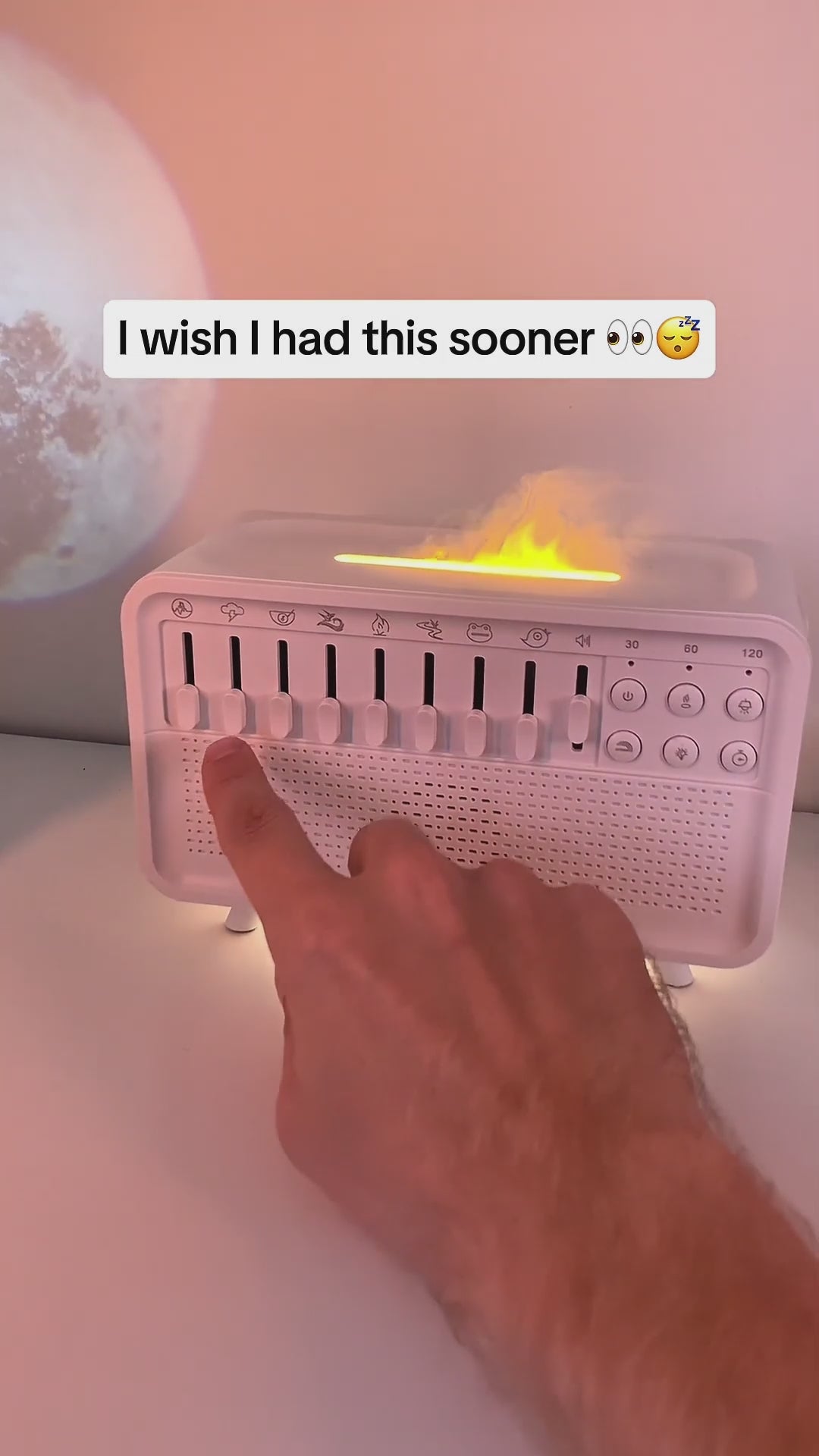 Sleep sound machine and humidifier for calm, restful nights